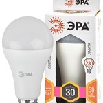 LED A65-30W-827-E27 ЭРА (диод, груша, 30Вт, тепл, E27) (10/100/1200)