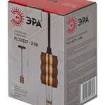 PL13 E27 - 3 GB Подсветка ЭРА Накладной, цоколь Е27, провод 1 м, цвет медь (60/360)