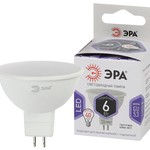 LED MR16-6W-860-GU5.3 ЭРА (диод, софит, 6Вт, холод, GU5.3) (10/100/4200)