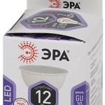 LED MR16-12W-860-GU10 ЭРА (диод, софит, 12Вт, холод, GU10) (10/100/4200)