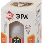 LED G125-20W-2700K-E27 ЭРА (диод, шар декор, 20Вт, тепл, E27) (20/240)