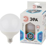 LED G125-20W-4000K-E27 ЭРА (диод, шар декор, 20Вт, нейтр, E27) (20/240)