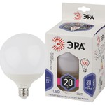 LED G125-20W-6000K-E27 ЭРА (диод, шар декор, 20Вт, холод, E27) (20/240)