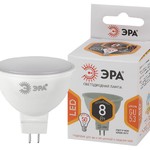Лампочка светодиодная ЭРА STD LED MR16-8W-12V-827-GU5.3 GU5.3 8 Вт софит теплый белый свет