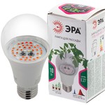 Фитолампа для растений светодиодная ЭРА  FITO-10W-RB-E27 красно-синего спектра