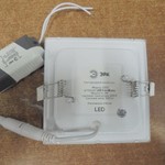 LED 2-6-4K eco Светильник ЭРА светодиодный квадратный LED 6W  220V 4000K (40/960)