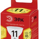 ECO LED MR16-11W-827-GU10 ЭРА (диод, софит, 11Вт, тепл, GU10) (10/100/4000)