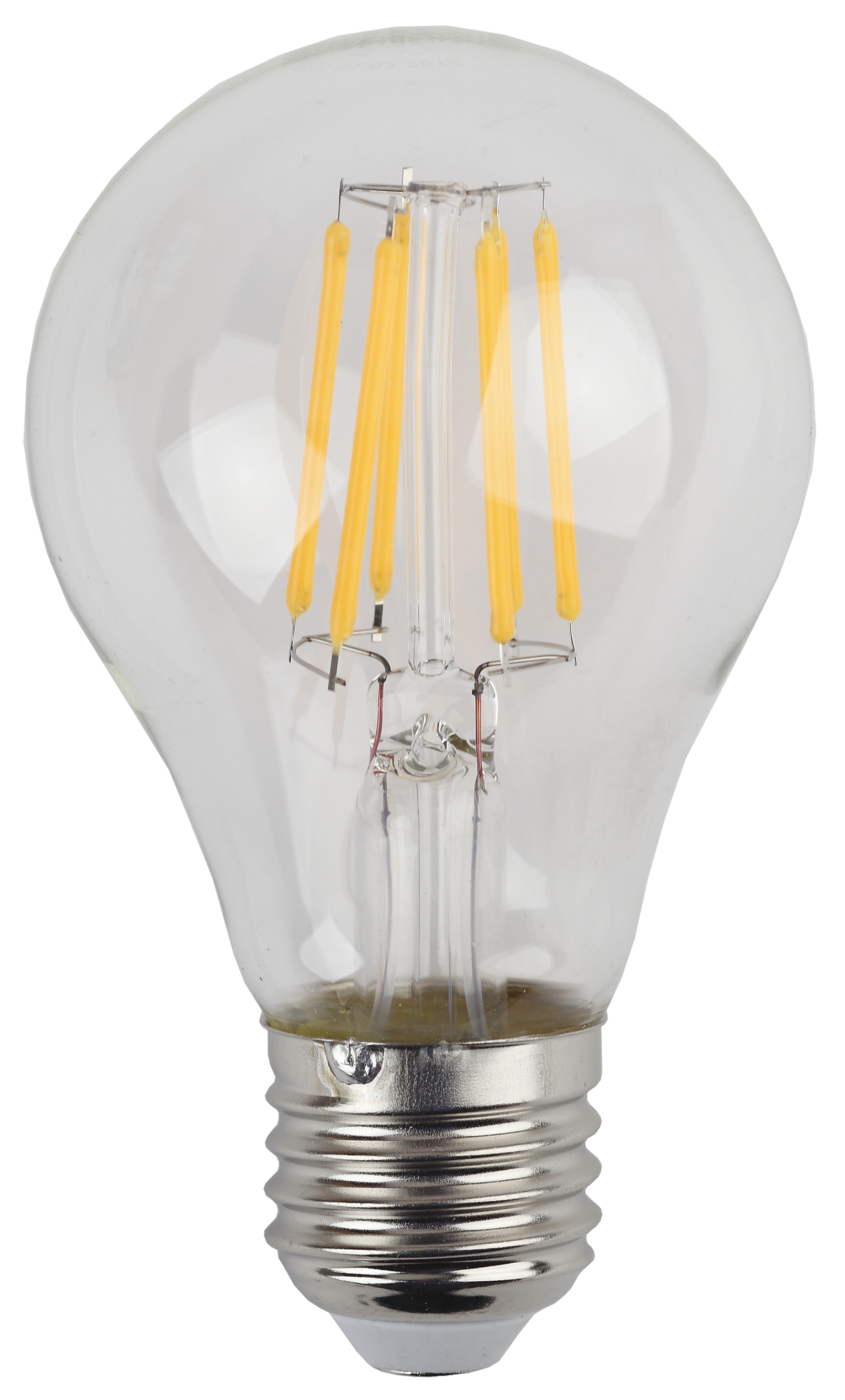 F-LED A60-7W-827-E27 ЭРА (филамент, груша, 7Вт, тепл, Е27) (10/100/2000)