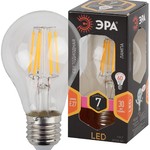 F-LED A60-7W-827-E27 ЭРА (филамент, груша, 7Вт, тепл, Е27) (10/100/2000)
