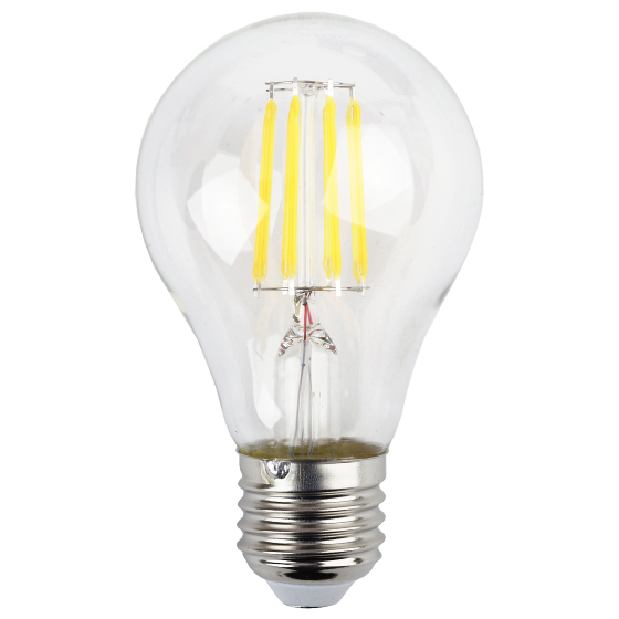 F-LED A60-9W-840-E27 ЭРА (филамент, груша, 9Вт, нейтр., Е27) (10/100/1500)