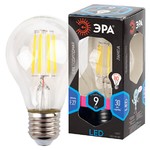 F-LED A60-9W-840-E27 ЭРА (филамент, груша, 9Вт, нейтр., Е27) (10/100/1500)