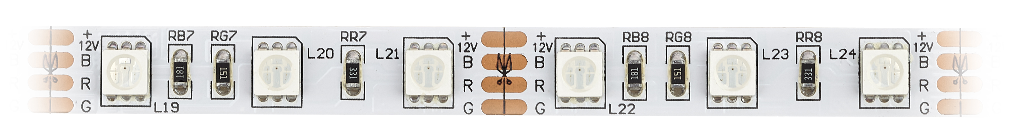 ЭРА Лента светодиодная LS5050-14,4-60-12-RGB-IP20-2year-5m (120/3600)