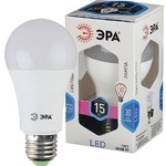 LED A60-15W-840-E27 ЭРА (диод, груша, 15Вт, нейтр, E27), (10/100/1500)