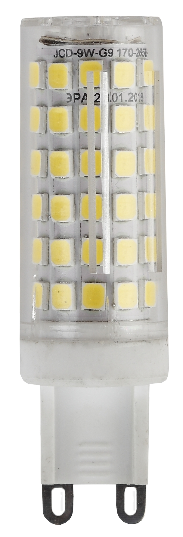 LED JCD-9W-CER-827-G9 ЭРА (диод, капсула, 9Вт, тепл, G9) (100/500/15000)