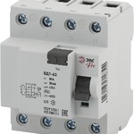 ЭРА Pro Устройство защитного отключения NO-902-154 УЗО ВД1-63S 3P+N 32А 100мА (45/945)