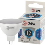 LED MR16-12W-840-GU5.3 ЭРА (диод, софит, 12Вт, нейтр, GU5.3) (10/100/4000)