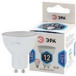LED MR16-12W-840-GU10 ЭРА (диод, софит, 12Вт, нейтр, GU10) (10/100/3200)