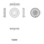 SPP-402-0-50K-150 ЭРА Cветильник cветодиодный подвесной IP65 150Вт 15000Лм 5000К Кп<2% КСС Д (10/120