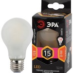 F-LED A60-15W-827-E27 frost ЭРА (филамент, груша мат., 15Вт, нейтр, Е27) (10/100/1500)