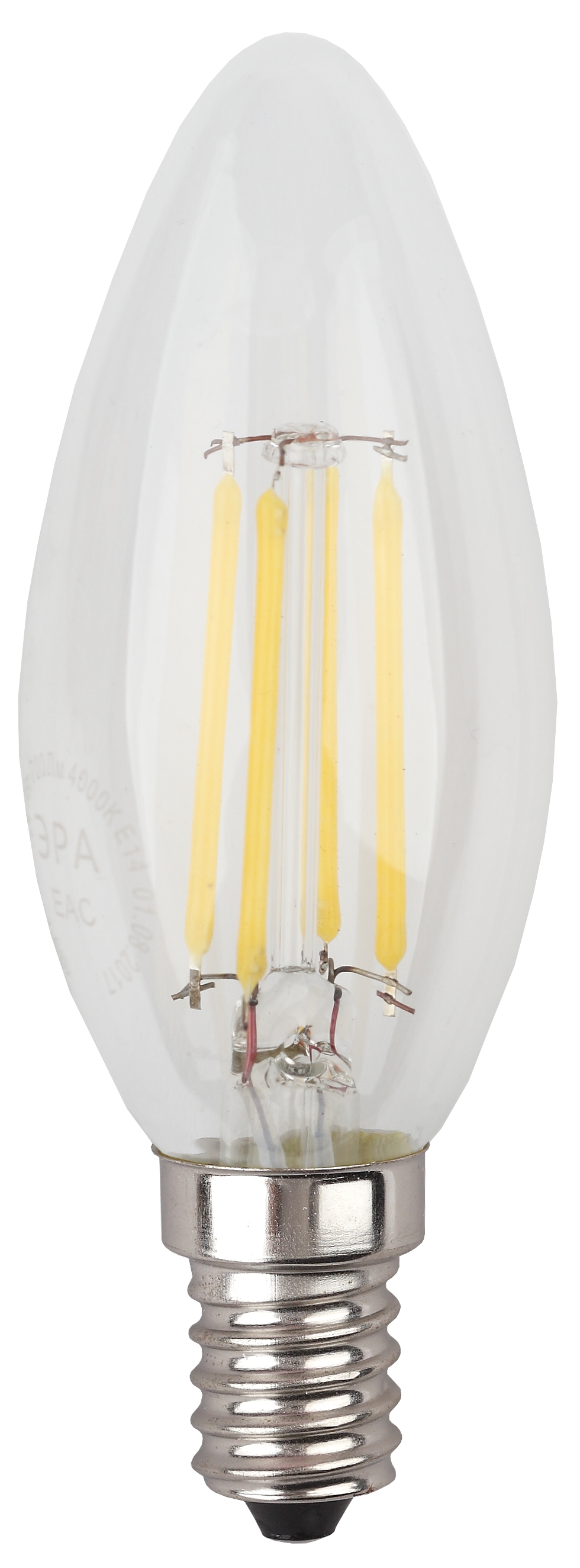 F-LED B35-11w-827-E14 ЭРА (филамент, свеча, 11Вт, тепл, E14) (10/100/5000)