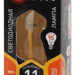 F-LED B35-11w-827-E14 ЭРА (филамент, свеча, 11Вт, тепл, E14) (10/100/5000)