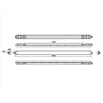 SPP-201-0-40K-048 ЭРА Светильник светодиодный линейный IP65 48Вт 4500Лм 4000К 1500мм мат (12/120)