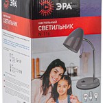 ЭРА наст.светильник N-116-Е27-40W-GY серый (16/96)