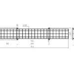Решетка защитная ЭРА  SPO-BAR-1300-200 для светильников ДПО, SPO