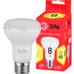Лампочка светодиодная ЭРА RED LINE LED R63-8W-827-E27 R Е27 / E27 8 Вт рефлектор теплый белый свет