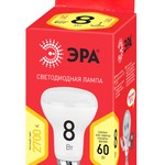 Лампочка светодиодная ЭРА RED LINE LED R63-8W-827-E27 R Е27 / E27 8 Вт рефлектор теплый белый свет