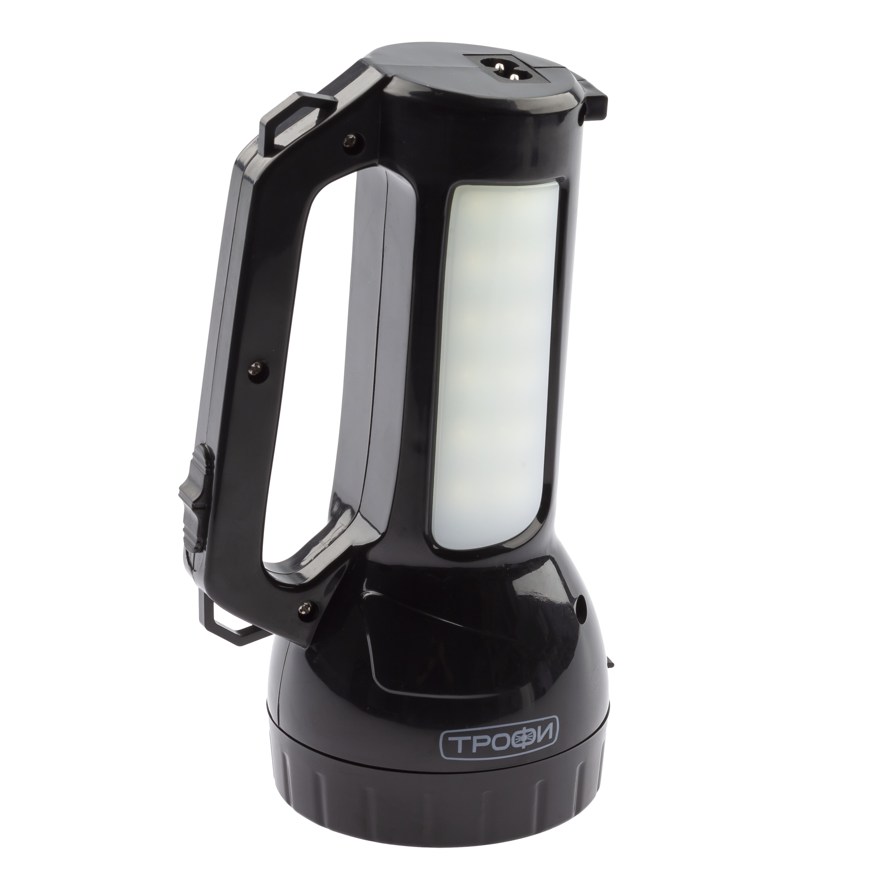 PA-504 Фонарь Трофи прожекторный 1W SMD LED, боковой светильник- 24 SMD LED,  2режима, аккумулятор 4