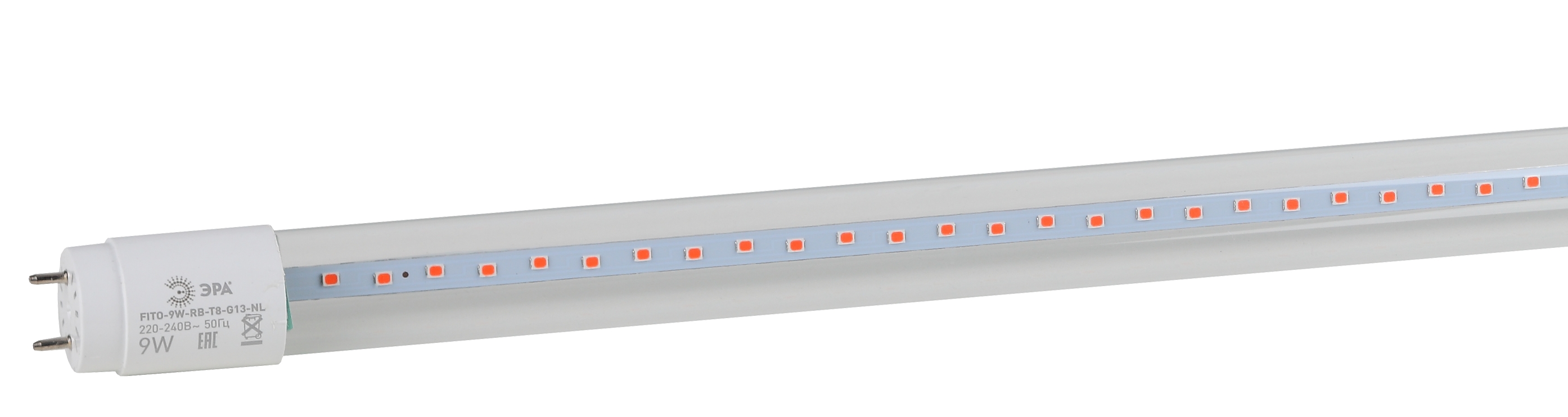 ЭРА Лампа красно-синего спектра FITO-9W-RB-Т8-G13-NL (25/1050)