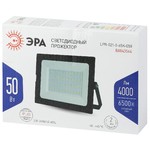 Прожектор светодиодный уличный ЭРА LPR-021-0-65K-050 50Вт 6500К 4000Лм 183х131х36