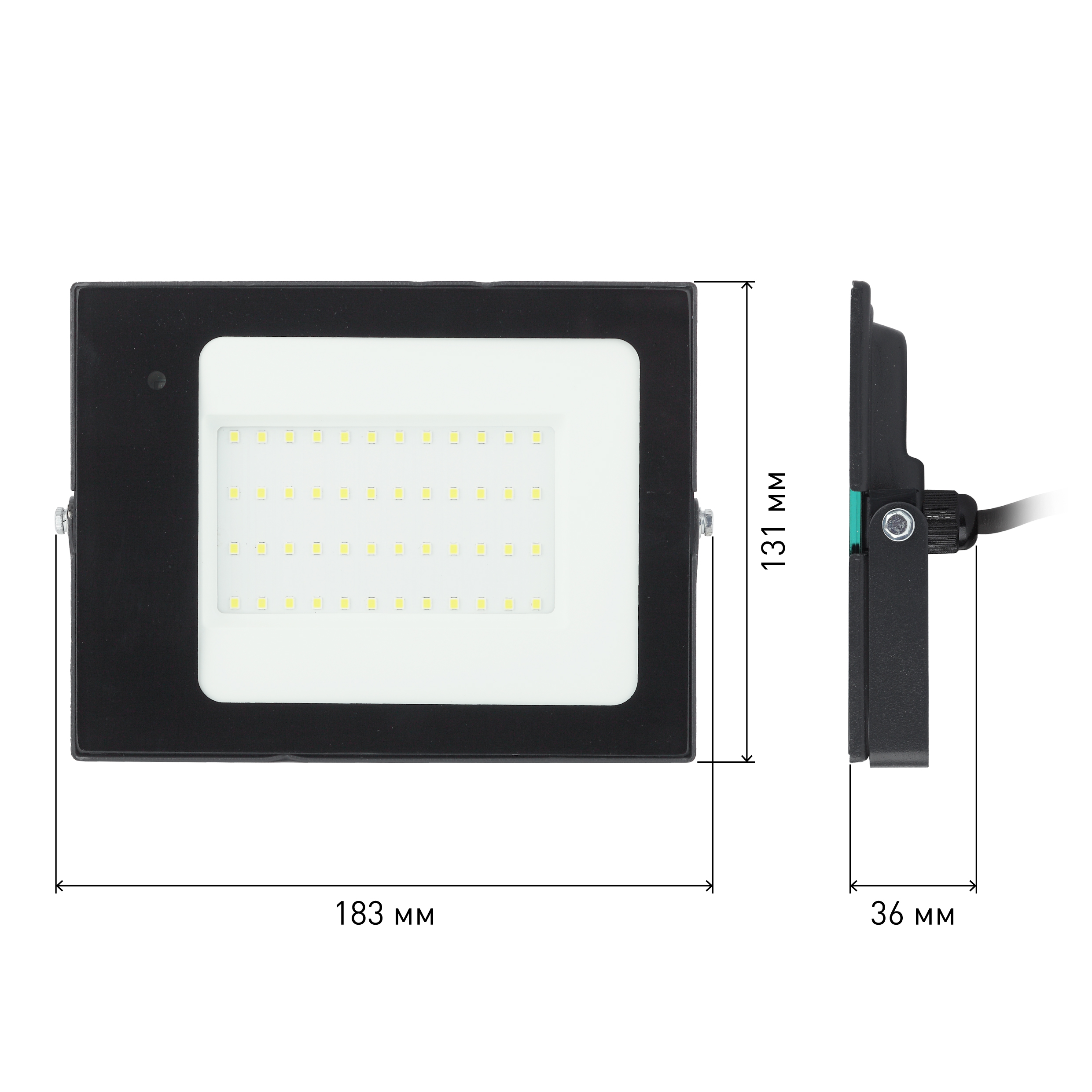 Прожектор светодиодный уличный ЭРА LPR-041-1-65K-050 50Вт 6500К 3500Лм датчик движения нерегулируемый