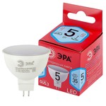 Лампочка светодиодная ЭРА RED LINE LED MR16-5W-840-GU5.3 R GU5.3 5 Вт софит нейтральный белый свет