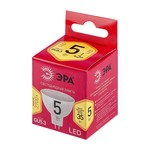 Лампочка светодиодная ЭРА RED LINE LED MR16-5W-827-GU5.3 R GU5.3 5 Вт софит теплый белый свет
