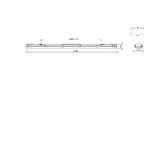 SPP-101-0-002-150 ЭРА Светильник IP65 под 2 светодиодные лампы T8 G13 LED 2x1500мм (8/144)