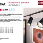 Трековый светильник однофазный ЭРА  TR5-10 COB BK 10 ватт 4000К 700Лм черный