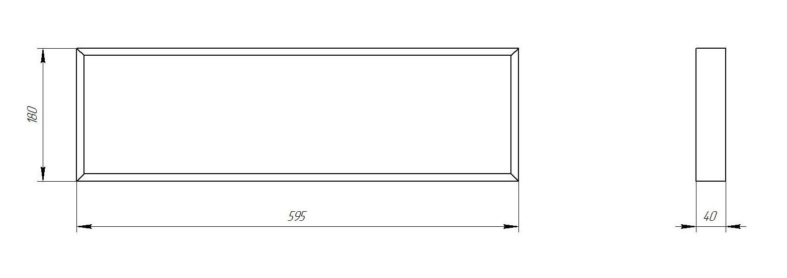 Светильник светодиодный ЭРА SPO-950-3-40K-018 18Вт 4000К 1890Лм IP40 595х180х40 матовый